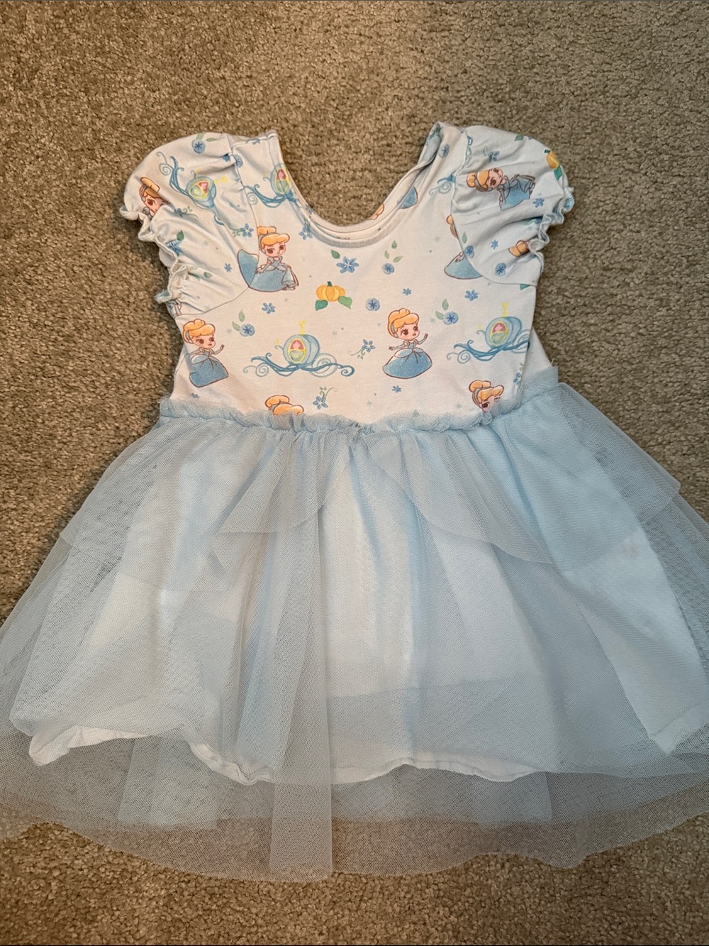 Light Blue Princess Tulle Dress for Kids